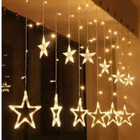 Led Star Curtain String Light - Application: Home