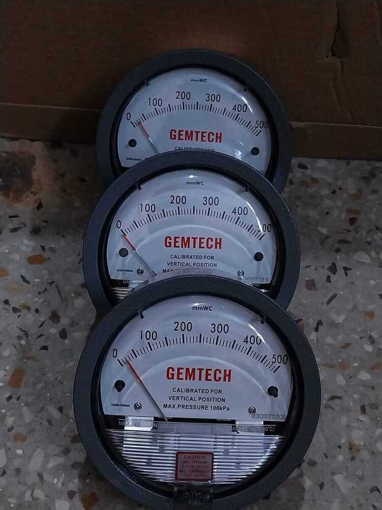 Pharmaceutical Gemtech Mack Differential Pressure Gauge For Agra Uttar Pradesh - Accuracy: A 2% (-Ha Model A 1) Of Fs (A 3% (-Ha A 1.5%) On -0