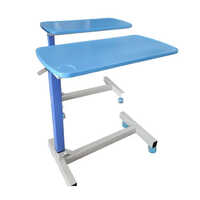 Abs Cartiac Over Bed Table Top - Color: White And Blue
