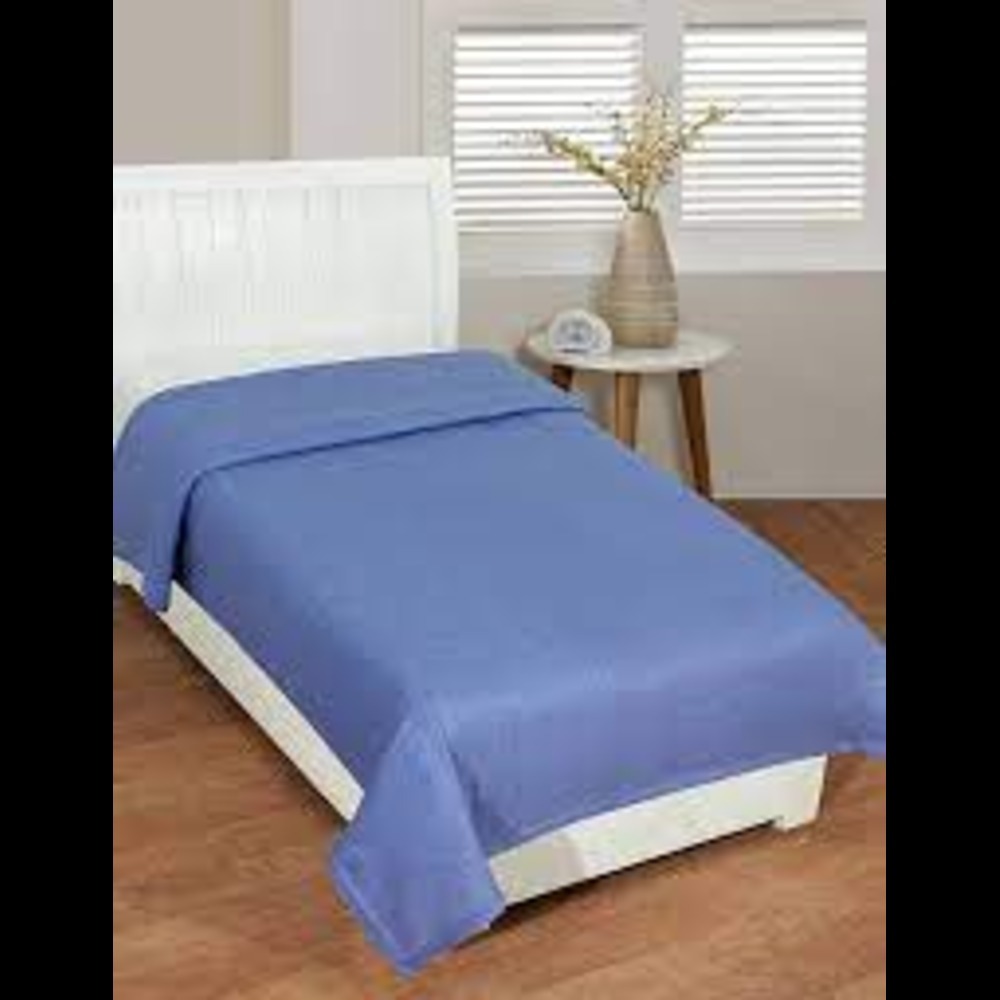 600 Gram Single Polar Fleece Plain Blanket - Color: Assorted Print