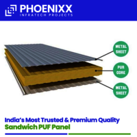 Puf Sandwich Panel For Walls - Color: Various Available
