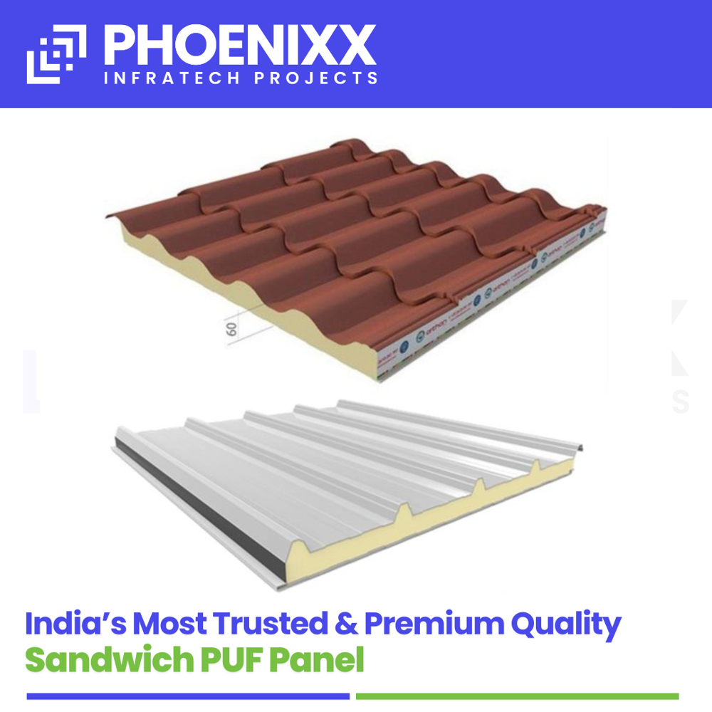 Puf Roof Sheet - Pattern: Plain