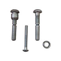 Lock Bolt Pin And Collar - Color: Silver