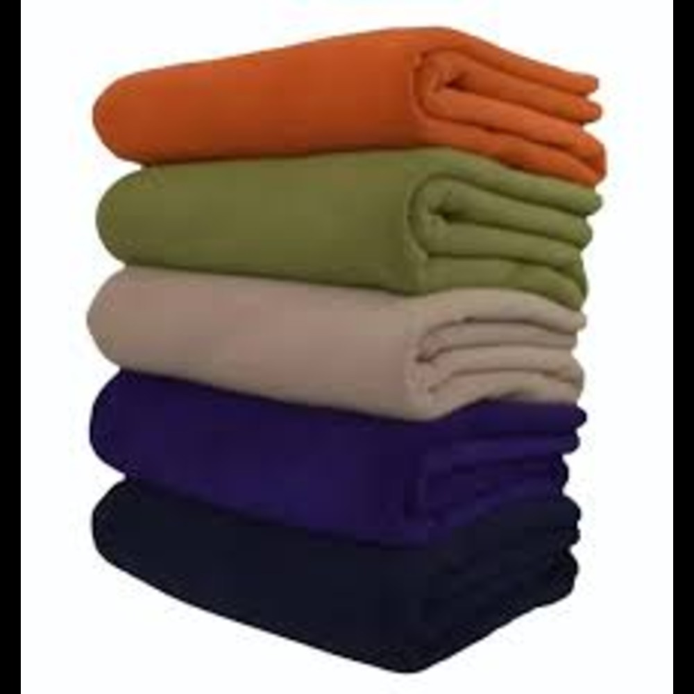 700 Gram Single Polar Fleece Plain Blanket - Feature: Quick Dry