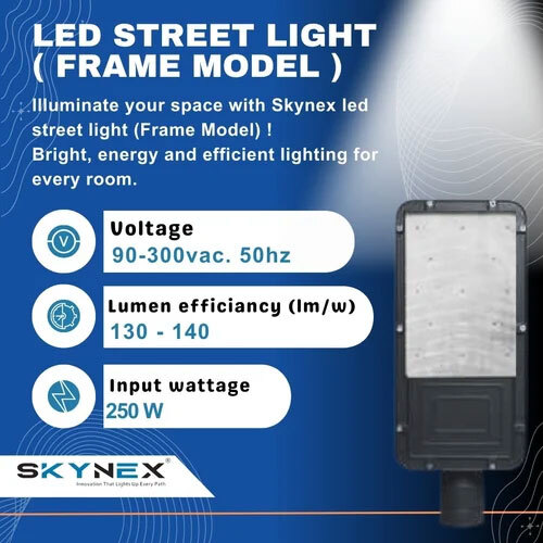 Skynex Led Street Light Frame Model 250 Watt - Color: Black