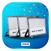 100W Led Flood Light (Lens White Model) - Color: Grey