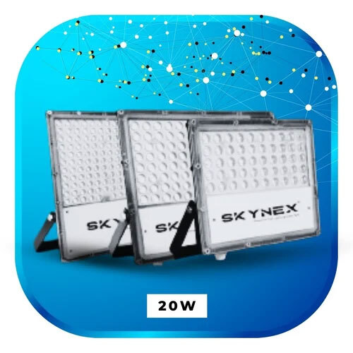 20W Led Flood Light (Lens White Model) - Color: Grey