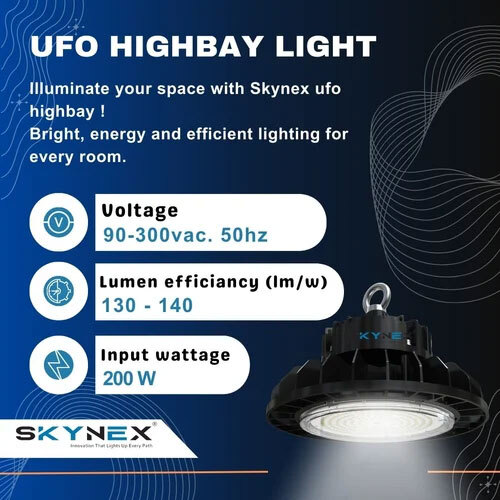 LED High Bay UFO Light 200 Watt (Lens Model)