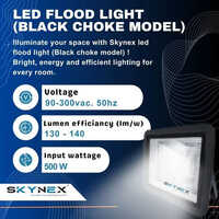 Skynex Led Flood Light 500 Watt ( Back Choke Model ) - Color: Black