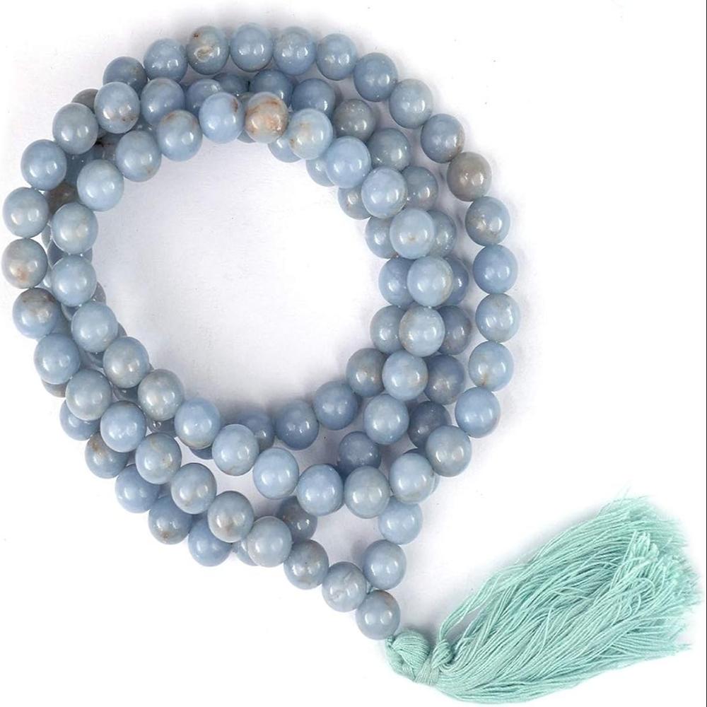 Angelite Natural Crystal Beads