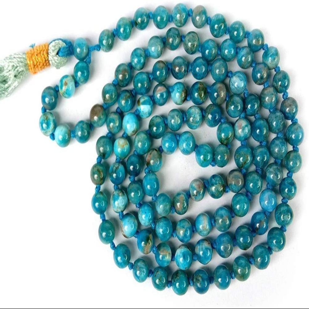 Apatite Blue AAA Natural Crystal Beads
