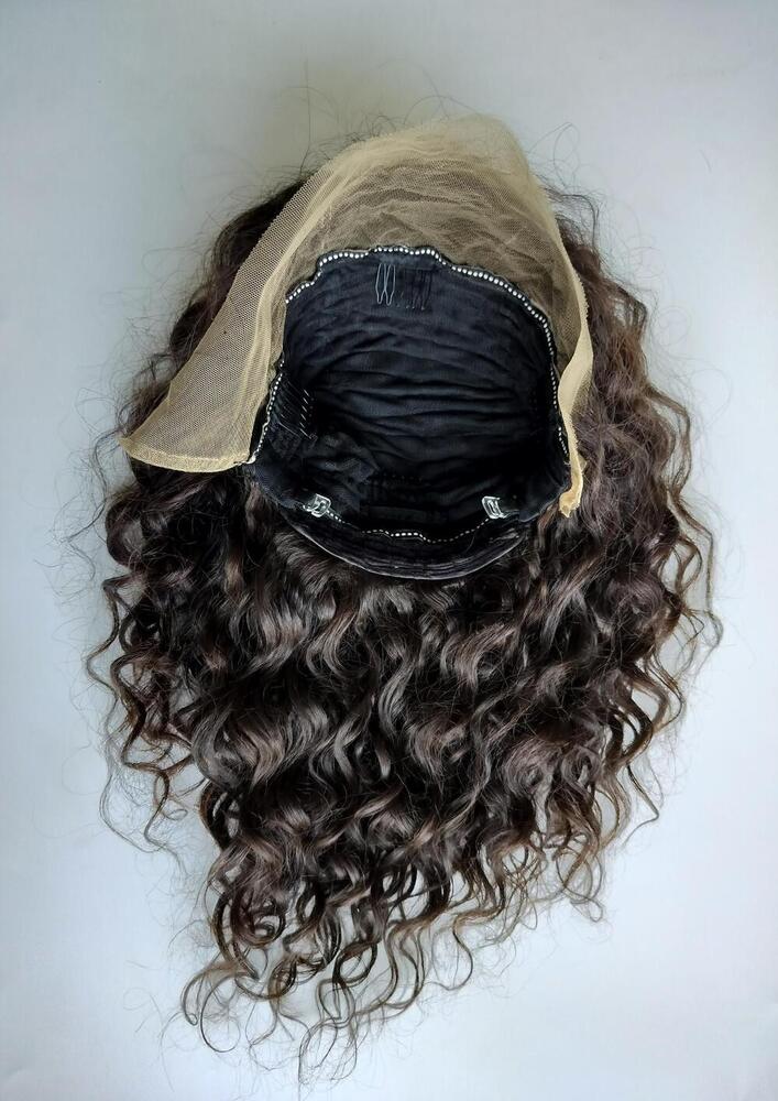 100% Orignal Natural Currly Front Lace Human Hair Wig