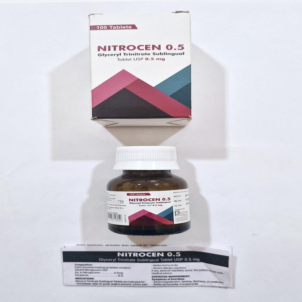 Glyceryl Trinitrate Sublingual Tablet 0.5mg