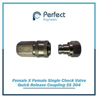 Brass Single Check Valve Quick Release Coupling