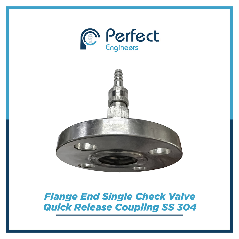 Brass Single Check Valve Quick Release Coupling - Application: A C Heavy Pumps A C Industrial Process