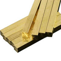 Brass Square Rod - 2 Inch X 3 Meters | Golden Polished Finish, Durable Industrial Component For Versatile Applications