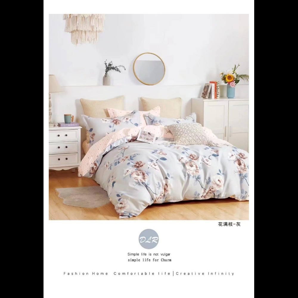 Cotton Marvel Printed Double Bedsheet - Design Type: Modern