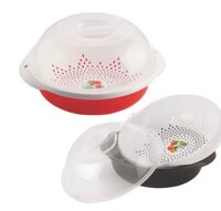 Vegetable Strainer Basket With Lid - Color: Black