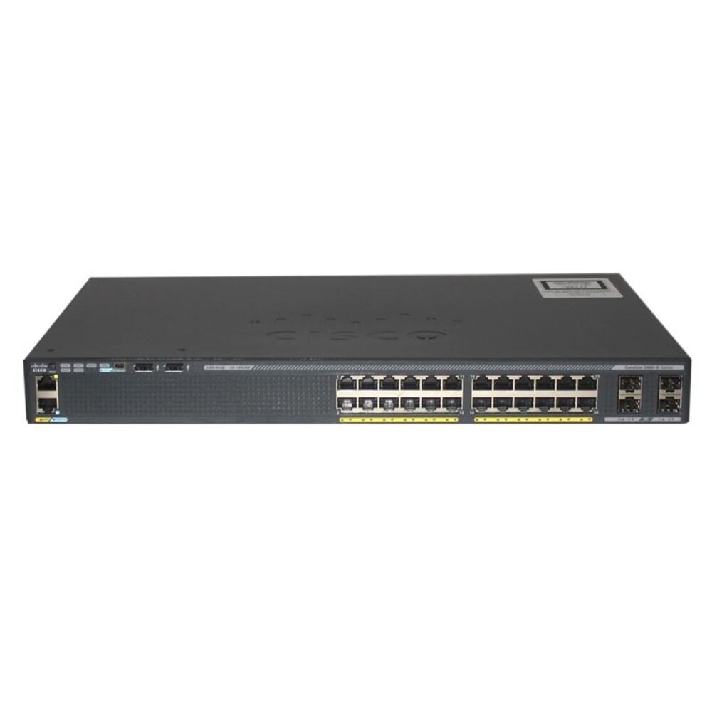 Cisco Catalyst Switch2960X-24TS-L - 24 GigE, 4 x 1G SFP, Dual Core CPU, 512MB DRAM, 128MB Flash , 80G Stack Throughput, Industrial Use