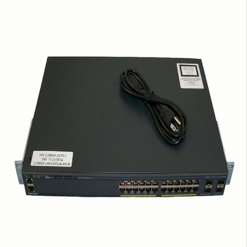Cisco Catalyst Switch2960x-24ts-l - 24 Gige, 4 X 1g Sfp, Dual Core Cpu, 512mb Dram, 128mb Flash , 80g Stack Throughput, Industrial Use