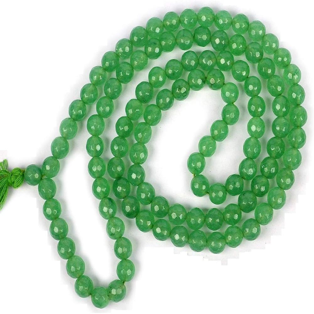 Aventurine Green Faceted Crystal Beads