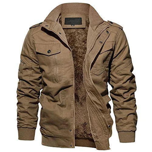 Customized Cotton Men Jacket - Color: Black
