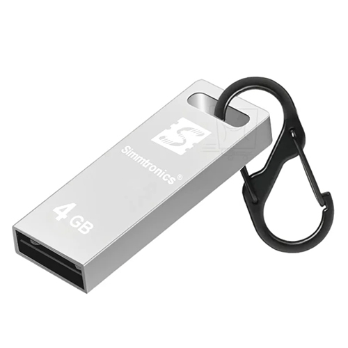Custom Promotional Pen Drives - Color: Silver