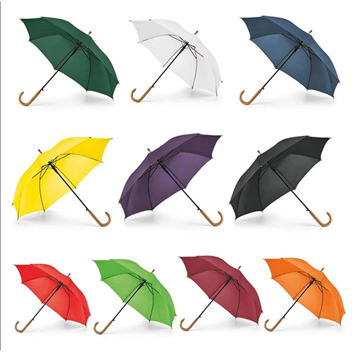 Durable Polyester Umbrella - Color: Blue & White