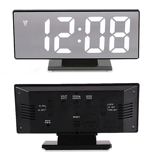 Digital Table Clock - Color: Black