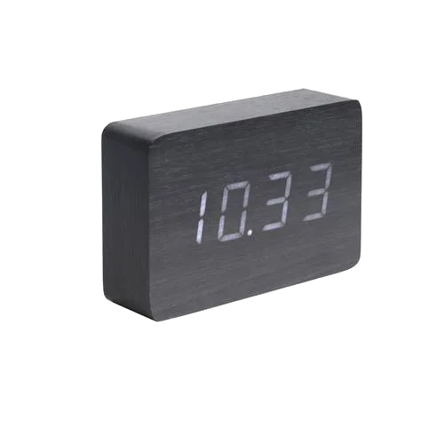 Digital Table Clock - Color: Black