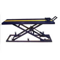 Hydraulic Motorcycle Ramp - Color: Blue