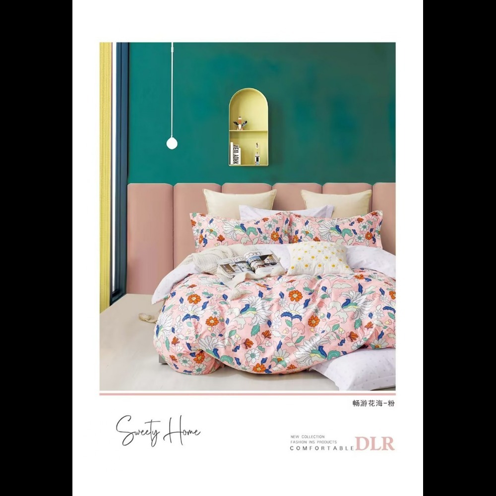 Celeste King Size Printed Bedsheet - Design Type: Minimalist