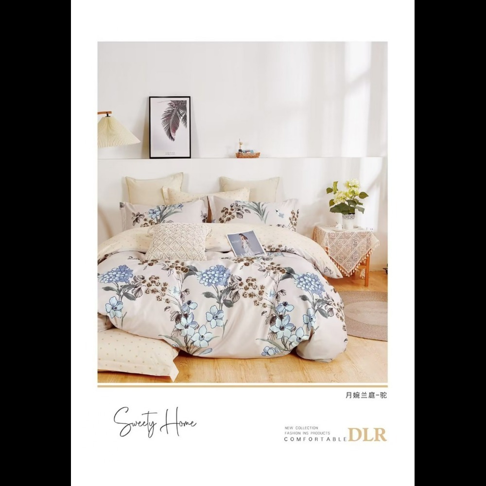 Celeste King Size Printed Bedsheet - Design Type: Minimalist
