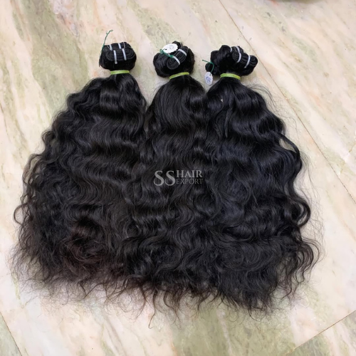 Curly Weft Hair Bundles Human Hair Weft Extensions 100% Cuticle Aligned