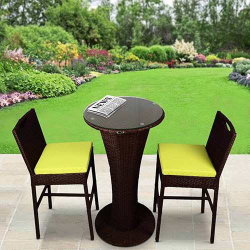 Wicker Bar Chair Set
