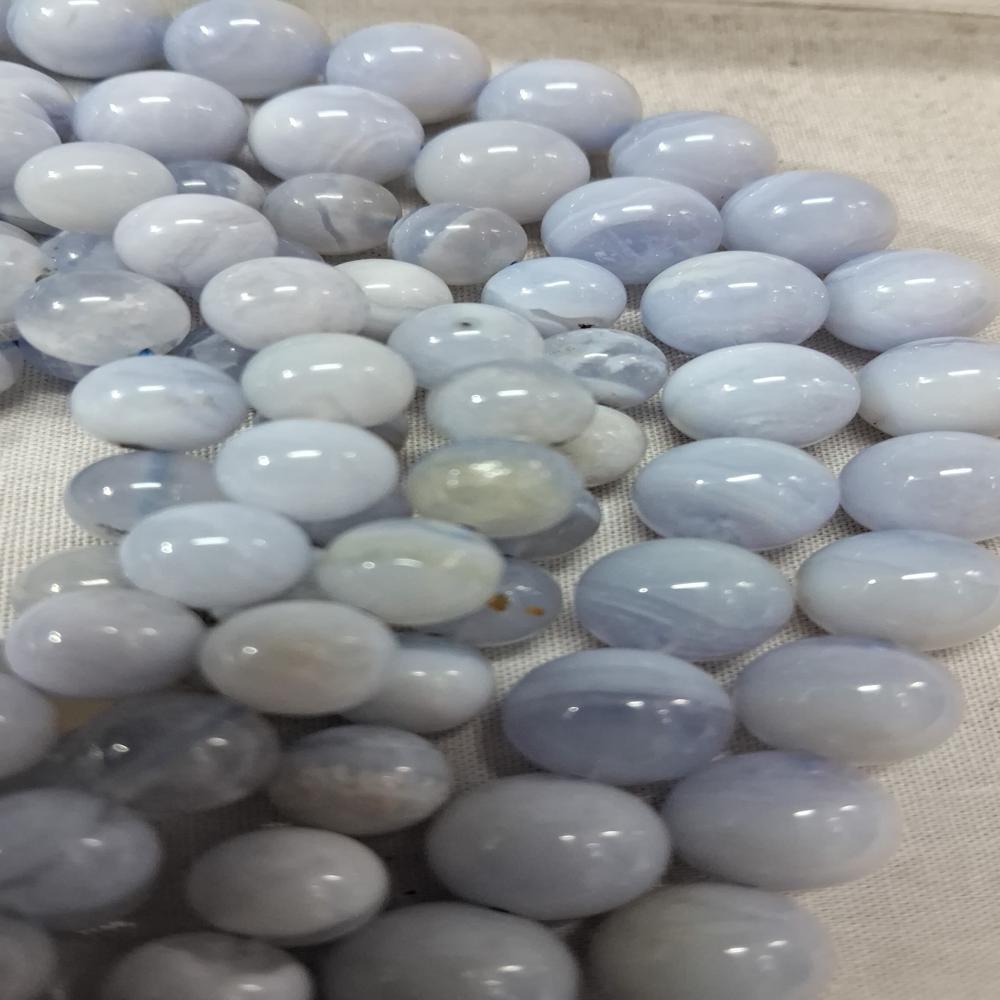Blue Lace Agate Crystal Beads