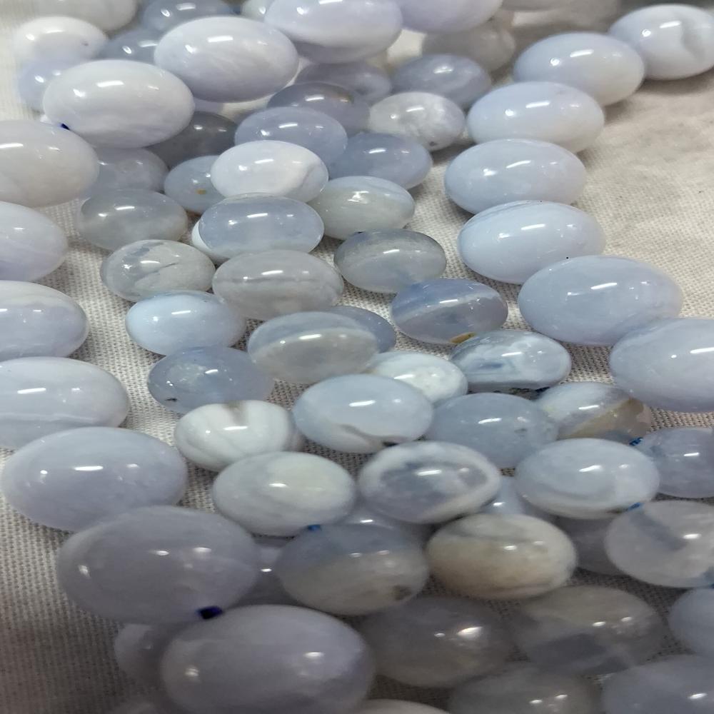 Blue Lace Agate Crystal Beads