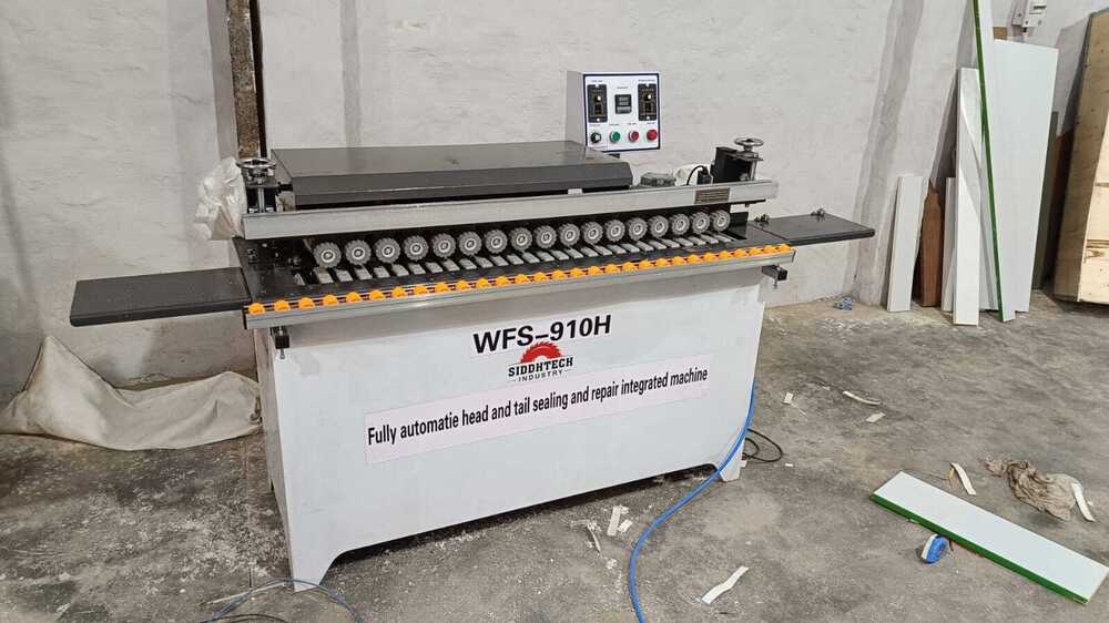 Automatic Pvc Edge Bander With End Cutting Edge Rounding Spray With Buffing - Color: White