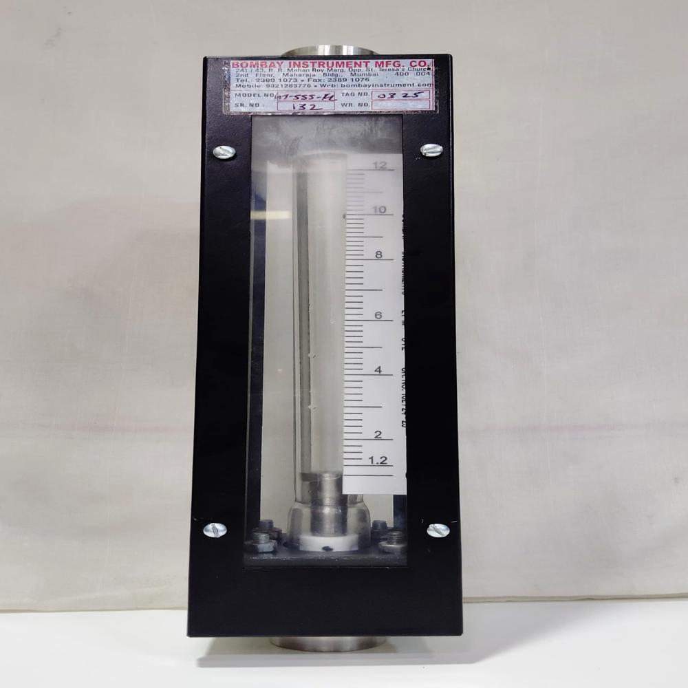 Glass Tube Rotameter - Stainless Steel 304, 15 Cm Size, White Color, Measures 1 Litre Flow, 2% Accuracy, 80°c Range, 24v Dc Power | Manual Control, 1 Kg Weight, 5 Sec Test Speed