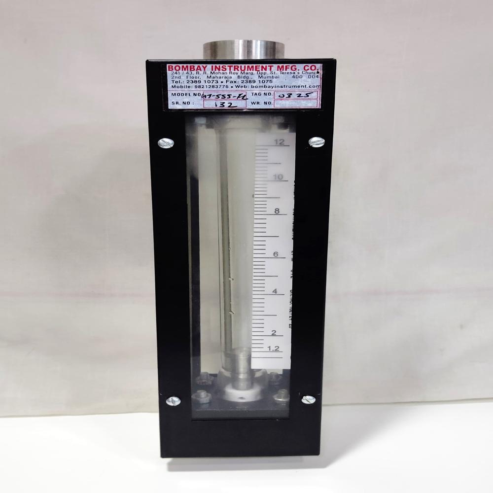 Glass Tube Rotameter - Stainless Steel 304, 15 Cm Size, White Color, Measures 1 Litre Flow, 2% Accuracy, 80°c Range, 24v Dc Power | Manual Control, 1 Kg Weight, 5 Sec Test Speed