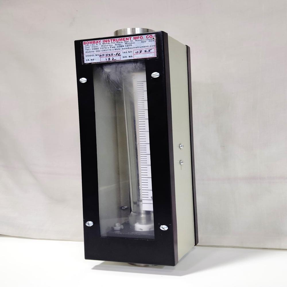 Glass Tube Rotameter - Stainless Steel 304, 15 Cm Size, White Color, Measures 1 Litre Flow, 2% Accuracy, 80°c Range, 24v Dc Power | Manual Control, 1 Kg Weight, 5 Sec Test Speed