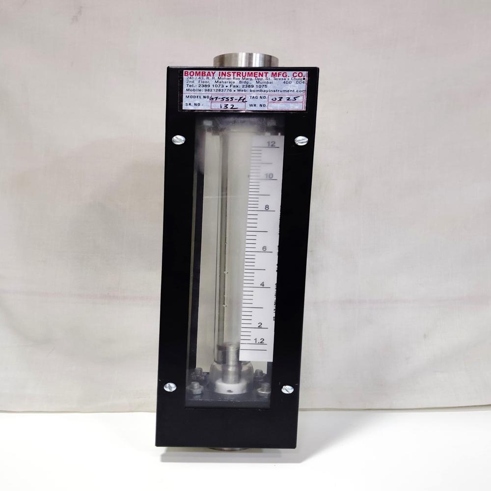 Glass Tube Rotameter - Stainless Steel 304, 15 Cm Size, White Color, Measures 1 Litre Flow, 2% Accuracy, 80°c Range, 24v Dc Power | Manual Control, 1 Kg Weight, 5 Sec Test Speed