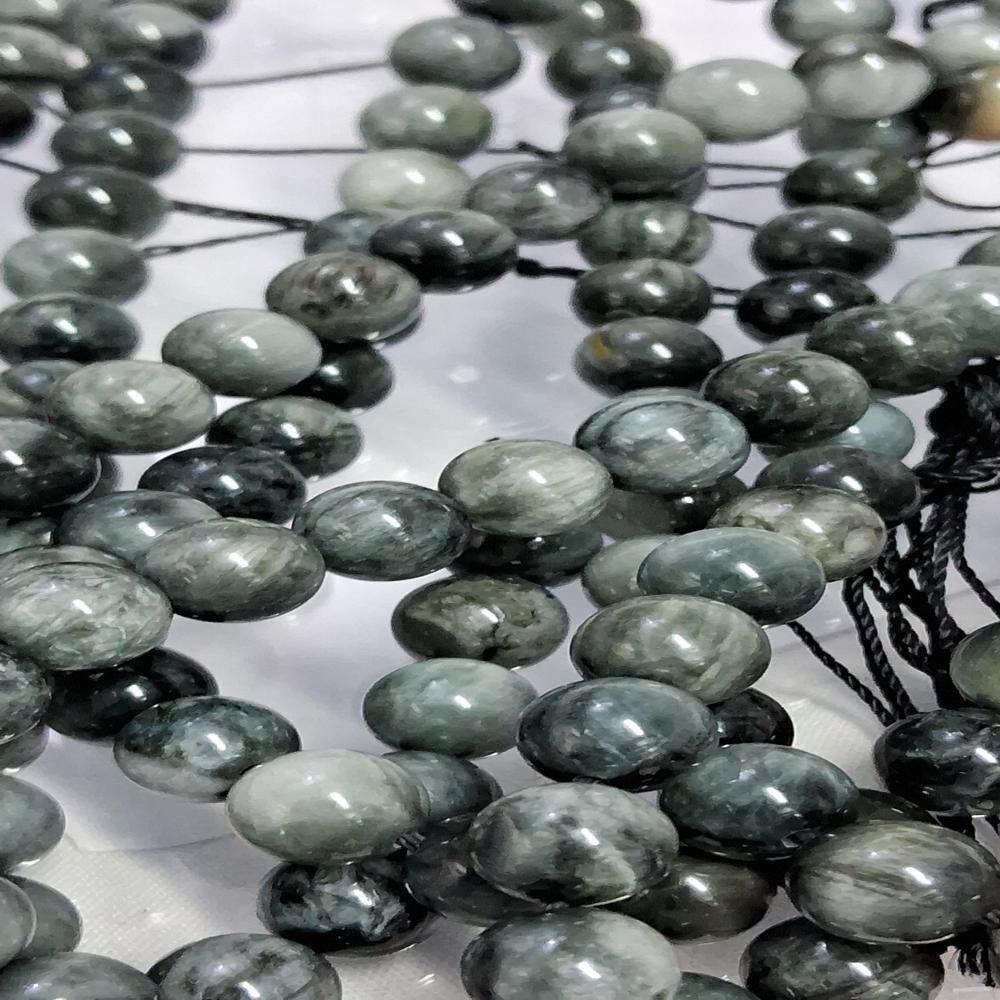 Cats Eye Black Natural Crystal Beads