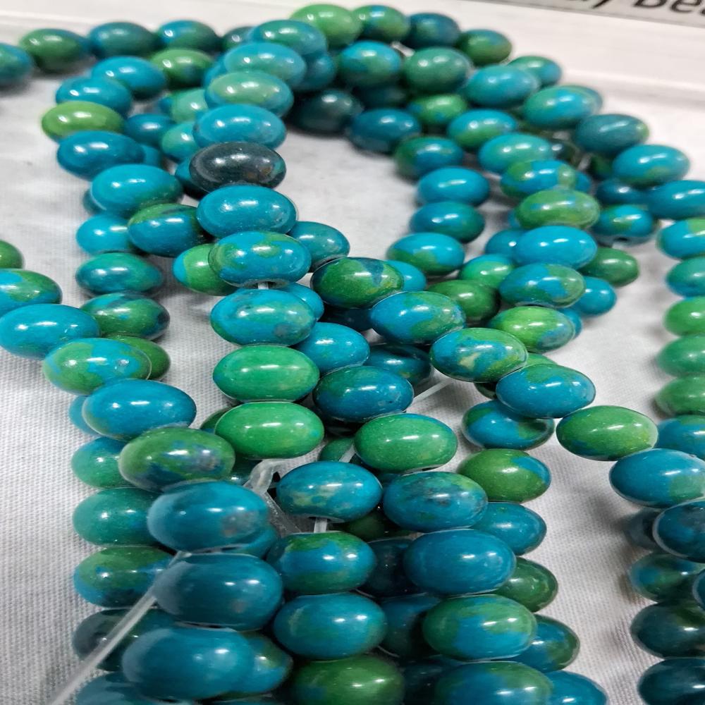 Chrysocolla Dyed Crystal Beads