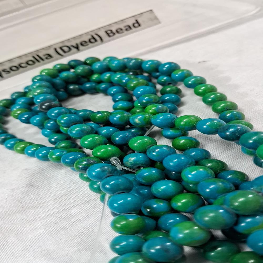 Chrysocolla Dyed Crystal Beads