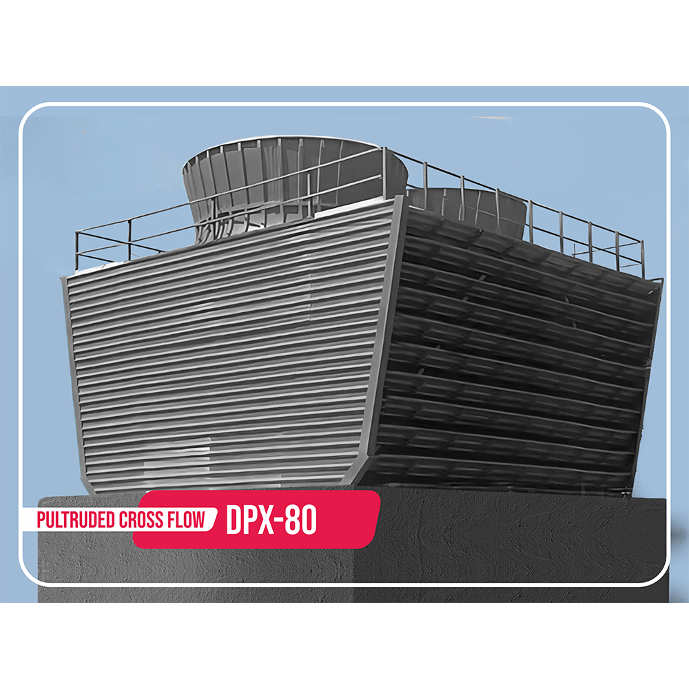 पलट्रूडेड Frp क्रॉस फ्लो कूलिंग टावर (श्रृंखला Dpx-80)