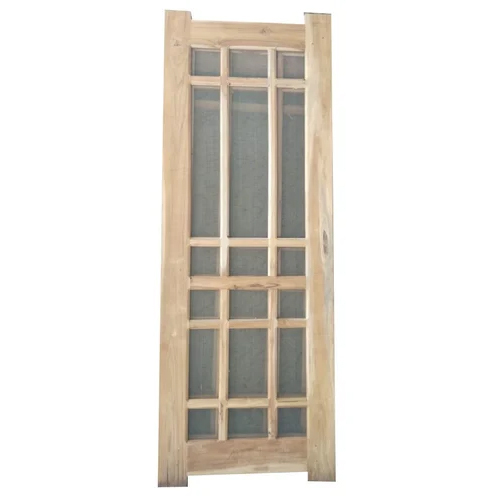 Exterior Wooden Jaali Door - Color: Brown