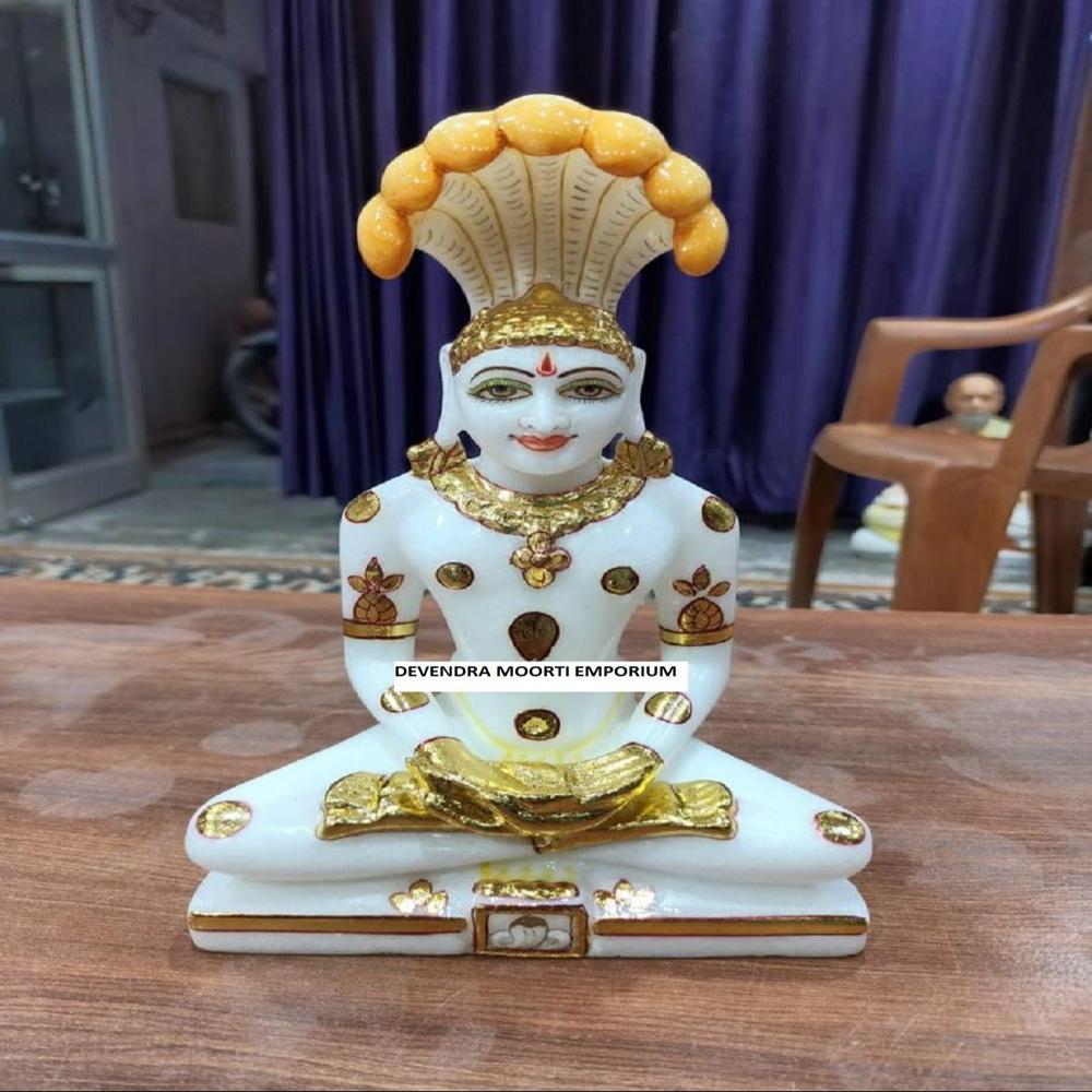 White Makrana Marble Shankeshwar Parshwanath Bhagwan In Ahmedabad - Feature: Easy To Clean