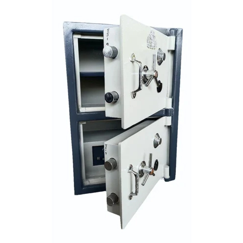 Fire Proof Jewellery Safes - Iron | 61x36x30 Inch, White and Blue, Rectangle Shape, 1400 kg Weight, No Power Supply, 1-Year Warranty