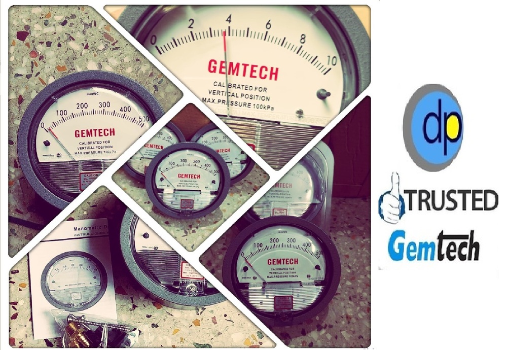 Gemtech Differential Pressure Gauges (Dp) Suppliers By Vasai Maharashtra